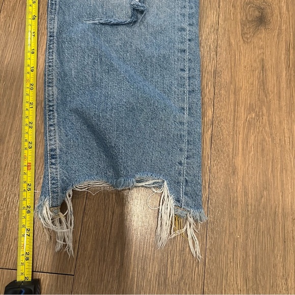 Free People We The Free Maggie Mid Rise Straight Leg Jeans Size 27 Distressed - Picture 9 of 9